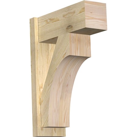 Ekena Millwork Westlake Block Rough Sawn Outlooker, Douglas Fir, 8"W x 20"D x 28"H OUT08X20X28WTL05RDF